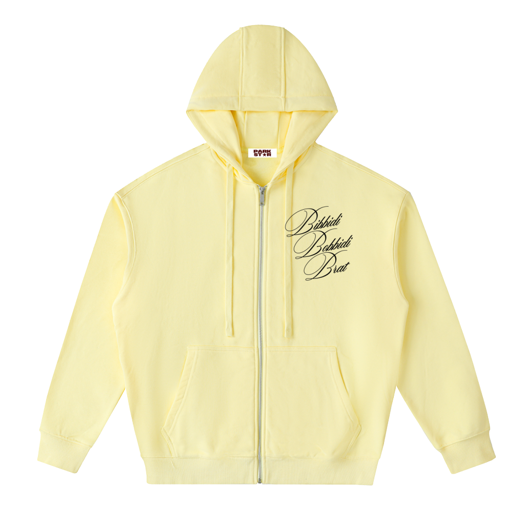 Bibbidi Bobbidi Brat Drop-Shoulder Zip Up Hoodie