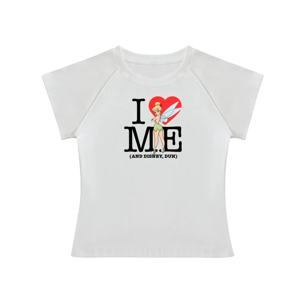 I Love Me Raglan Sleeve Baby Tee
